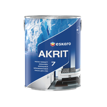 картинка Моющаяся шелково-матовая краска для стен "Eskaro Akrit-7" от магазина Тендент